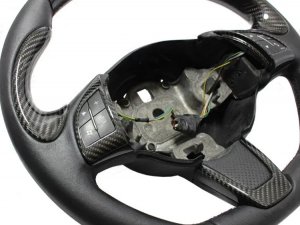 FIAT 500 Steering Wheel Trim - Lateral Side Trim Set - Carbon Fiber 